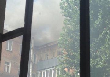 Пожар в Харькове. Дом охвачен огнем (ВИДЕО)