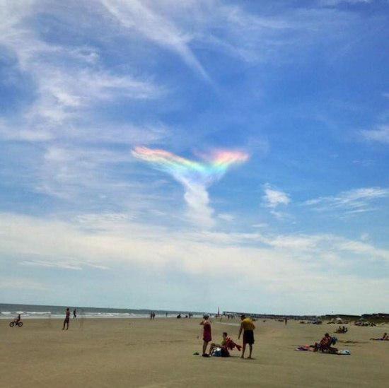Чудеса природы. Уникальная радуга в американском небе (ФОТО)
