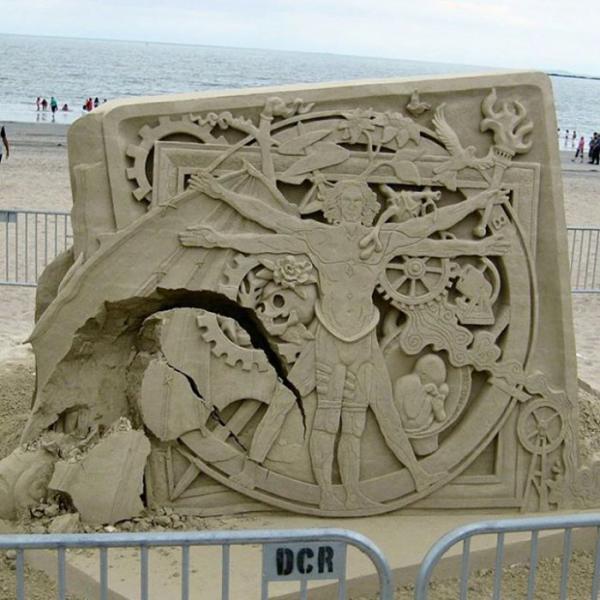 В Бостоне прошел знаменитый фестиваль скульптуры из песка (ФОТО)