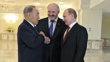 Путин встретился с Лукашенко и Назарбаевым