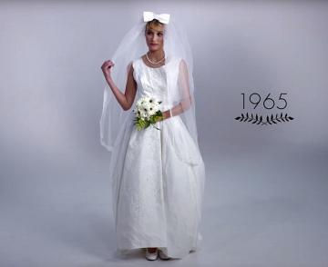 100 лет эволюции свадебного платья (ВИДЕО)