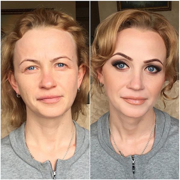 Обычные девушки до и после нанесения макияжа (ФОТО)