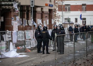 В Москве осквернили здание посольства Турции (ФОТО)