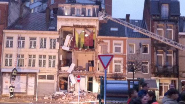 В Бельгии из-за взрыва обрушился дом (ФОТО)