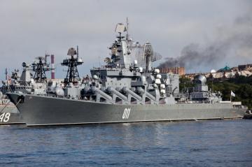 Боевой крейсер РФ вернулся из Сирии в Севастополь