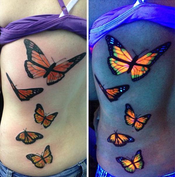 20 светящихся в темноте татуировок, видимых в инфракрасном излучении (ФОТО)