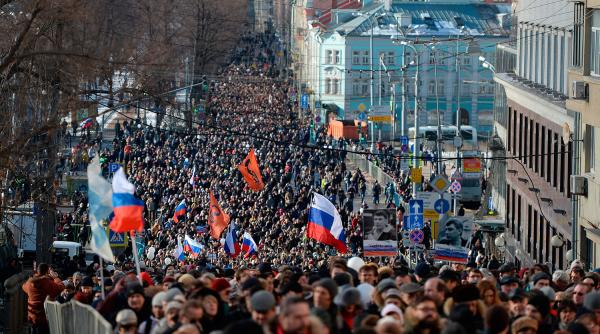 В Москве прошел многотысячный марш памяти Бориса Немцова (ФОТО)