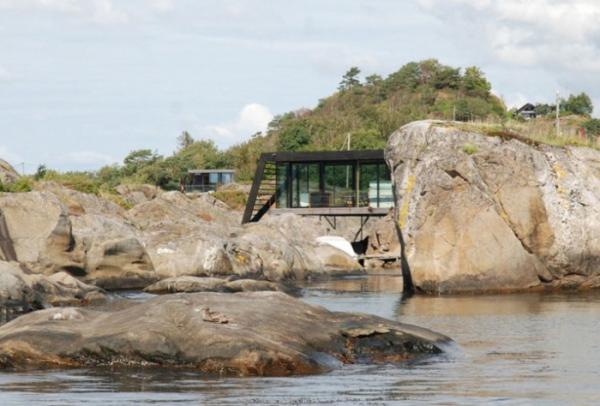 Нестандартный дом для отдыха с потрясающим видом на побережье в Норвегии (ФОТО)