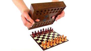 Все гениальное - просто. Изобретены шахматы, всегда готовые к игре (ВИДЕО)