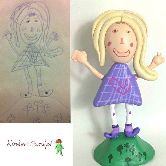 Художница превращает детские каракули в реальные статуэтки (ФОТО)
