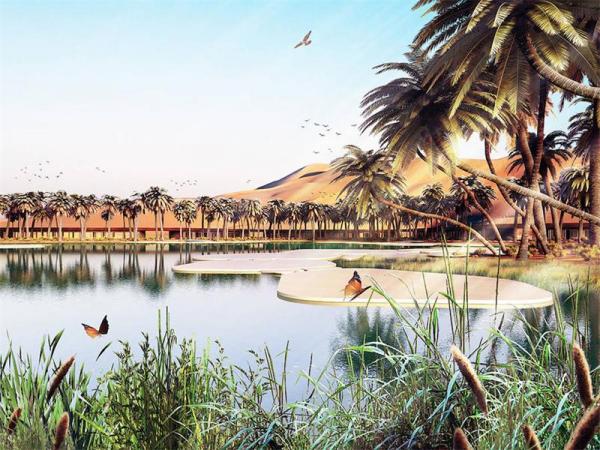 Oasis Eco Resort - высокотехнологичный оазис в арабской пустыне (ФОТО)