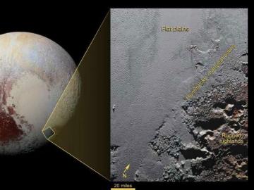 В NASA продемонстрировали новое изображение ледяных равнин Плутона