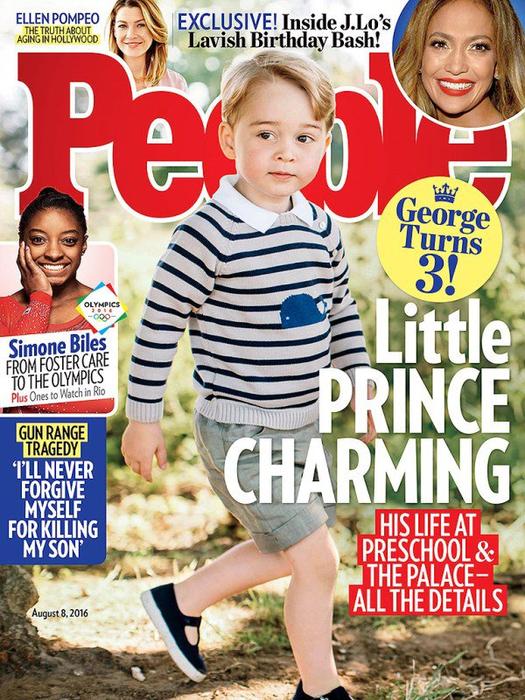 Принц Джордж впервые появился на обложке глянцевого журнала (ФОТО)