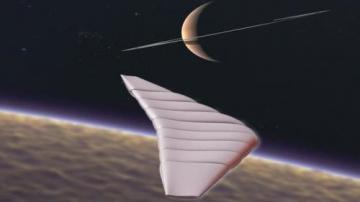 Ученые создали гибрид воздушного шара и планера, предназначенного для полетов в атмосфере Титана