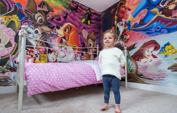 Талантливый отец превратил комнату дочери в настоящую сказку Диснея (ФОТО)