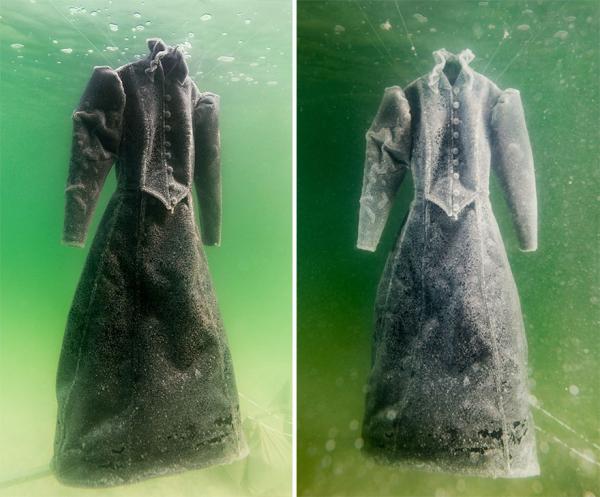 Соль и вода. Израильский художник создал уникальное платье (ФОТО)