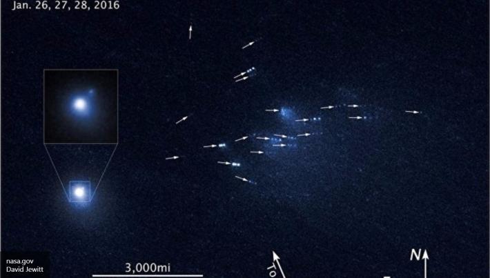 Hubble зафиксировала самоубийство кометы (ФОТО)