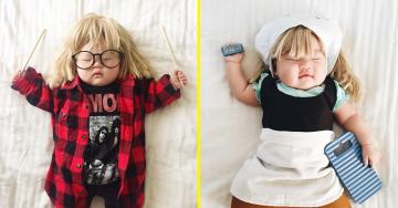 Умилительные снимки: спящая девочка из Лос-Анджелеса стала новой звездой Интернета (ФОТО)