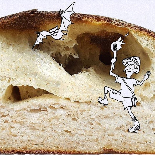 Художник превращает еду в забавные рисунки (ФОТО)