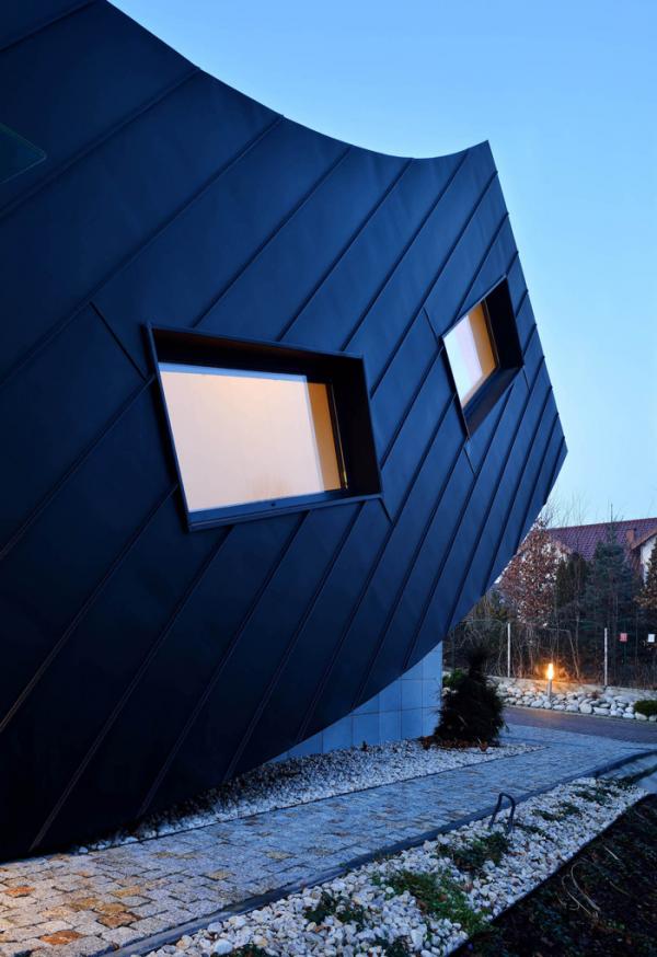 Грамотная организация пространства: необычный дом с изгибом в Польше (ФОТО)