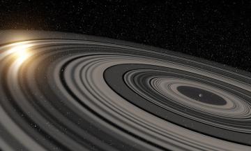 Обнаружена экзопланета, у которой гигантские кольца вращаются в обратном направлении