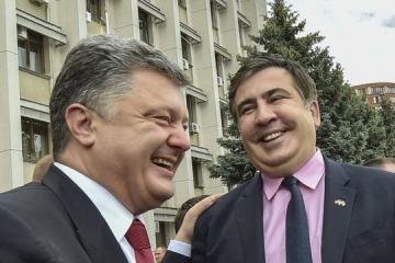 М. Саакашвили рассчитывает на поддержку П. Порошенко