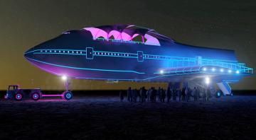 Американцы превратили  Boeing 747 в крупнейший передвижной арт-объект в истории (ФОТО)