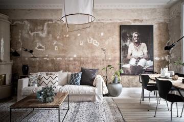 Суровый дизайн: скандинавская квартира с грубыми бетонными стенами (ФОТО)