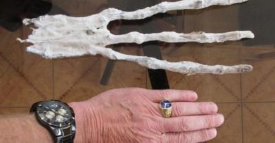 Ученые в пещере Перу обнаружили загадочную руку с тремя пальцами (ФОТО)