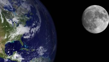 Ученые показали, как выглядят Земля и Луна глазами астрономов с Марса (ФОТО)