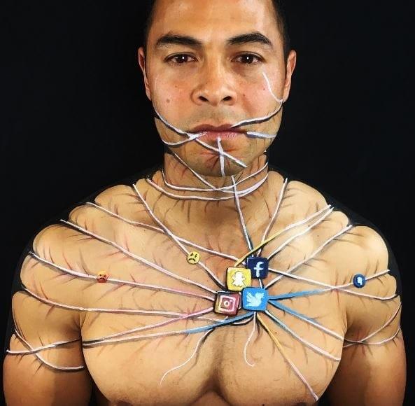 Художница рисует шедевры реализма на человеческих телах (ФОТО)