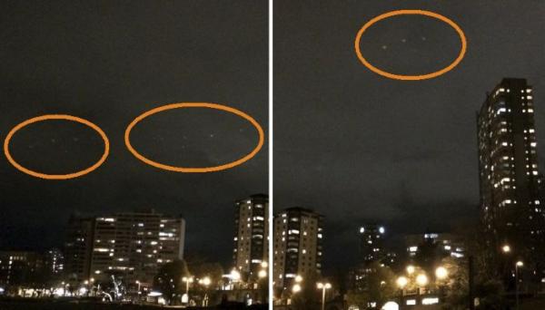 В небе над канадским городом Ванкувер пролетели две группы НЛО (ФОТО)