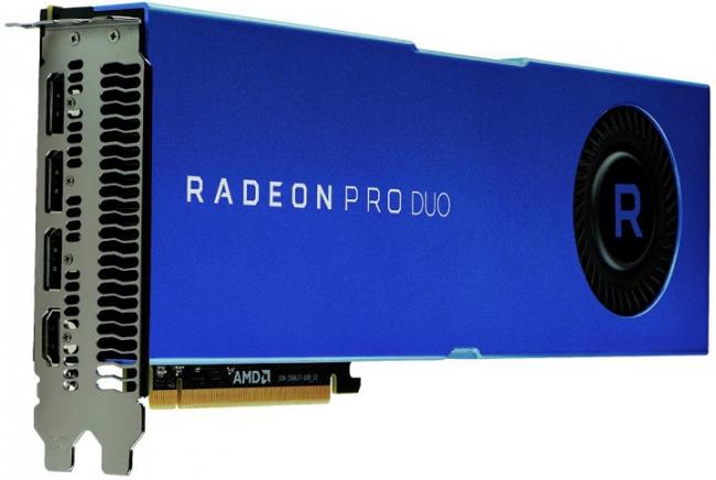 Рекордная производительность: AMD представила профессиональную видеокарту Radeon Pro Duo (ФОТО)