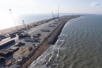 Путинский мост: как продвигается строительство (ФОТО)