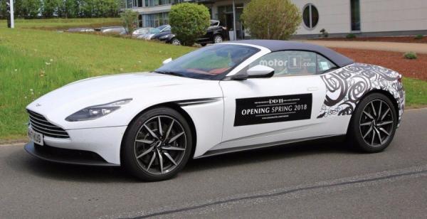 В Сети появились шпионские снимки нового Aston Martin DB11 Volante (ФОТО)