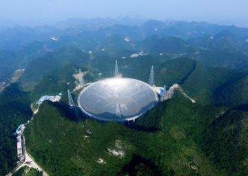 В Китае создали гигантскую «тарелку-телескоп» для поиска инопланетян
