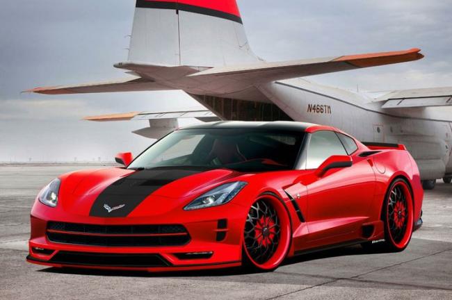 Дизайнеры рассекретили внешность суперкара Chevrolet Corvette ZR1