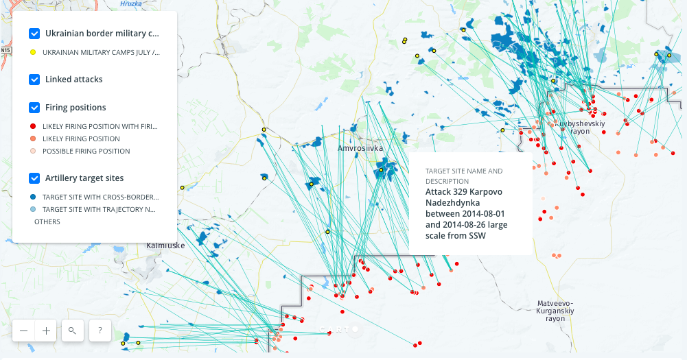 В Сети появилась карта обстрелов из РФ по Украине (ФОТО)