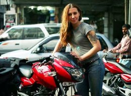 Украинка осуществит кругосветное путешествие на мотоцикле