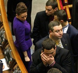 "Встреча на Эльбе" гламурной Бережной и депутатов от партии "Свобода" (ФОТО)