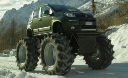 Fiat обули в полутораметровые колеса (ВИДЕО)