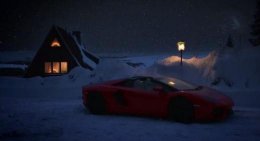 Санта-Клаус пересел на Lamborghini (ВИДЕО)