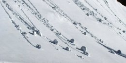 Как Ветер скатывает снег в рулоны (ФОТО)