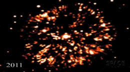 Взрыв звезды GK Персея, который произошел 112 лет назад (ВИДЕО)