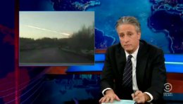 В американской юмористической передаче посмеялись над челябинским метеоритом и над русскими (ВИДЕО)