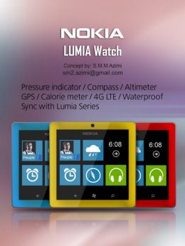 Концепт «умных» часов Nokia Lumia (ФОТО)