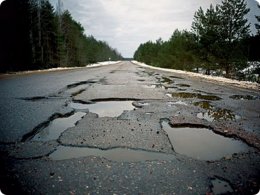 Дороги Украины и России одни из худших в мире