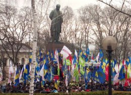 Прямая трансляция акции "Вставай, Украина!" (ВИДЕО)