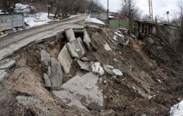 Где в Киеве наиболее высок риск возникновения оползней (ФОТО)