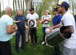 «Горняки» отметили чемпионство шашлыком (ФОТО)